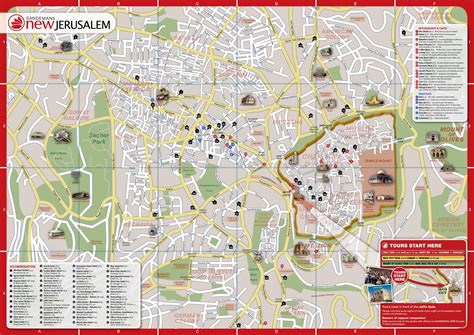 jerusalem tourist map|printable map of israel today.